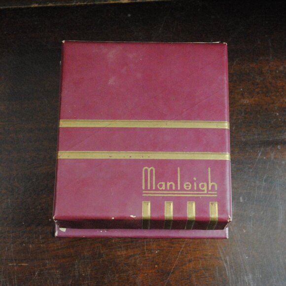 Vintage Manleigh Tie Clip & Collar Bar Clip Set with Original Box - Picture 5 of 15